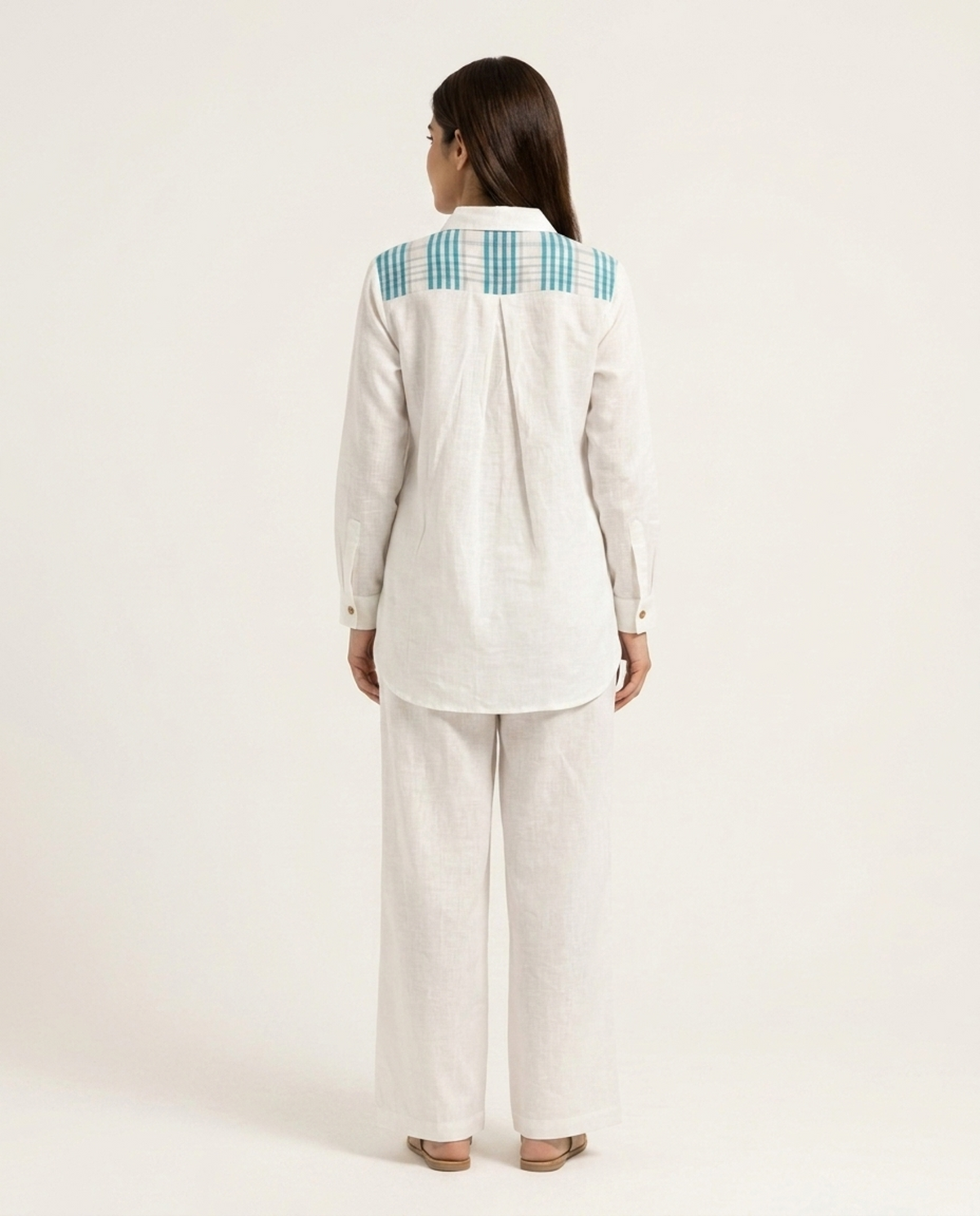 Off white Pure Linen Co-ord Set