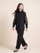 Graceful Linen Ensemble with Intricate Hand Embroidery