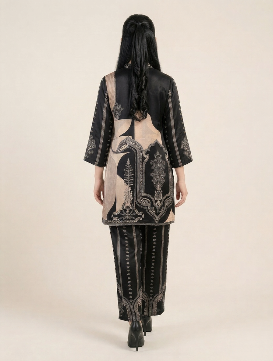Versatile Natural Crepe Beautiful Print Set