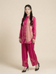 Pink Paisley Elegance Crepe Co-ord Set