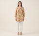 Breezy Beige Autumn Leaf Premium Cupro Muslin Shirt