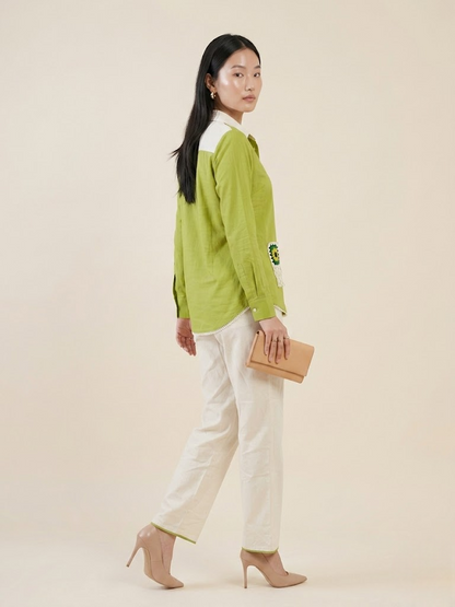 Lime Bloom Crochet Co-ord Set