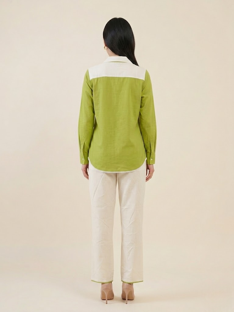Lime Bloom Crochet Co-ord Set