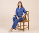 Indigo Blossom Linen Co-ord Set