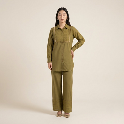 The Olive Edit – Premium Hakoba Co-ord Set