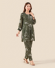 Forest Green Pure Muslin Co-ord Set