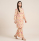 Hand-Printed Effect Linen Slub Co-ord Set