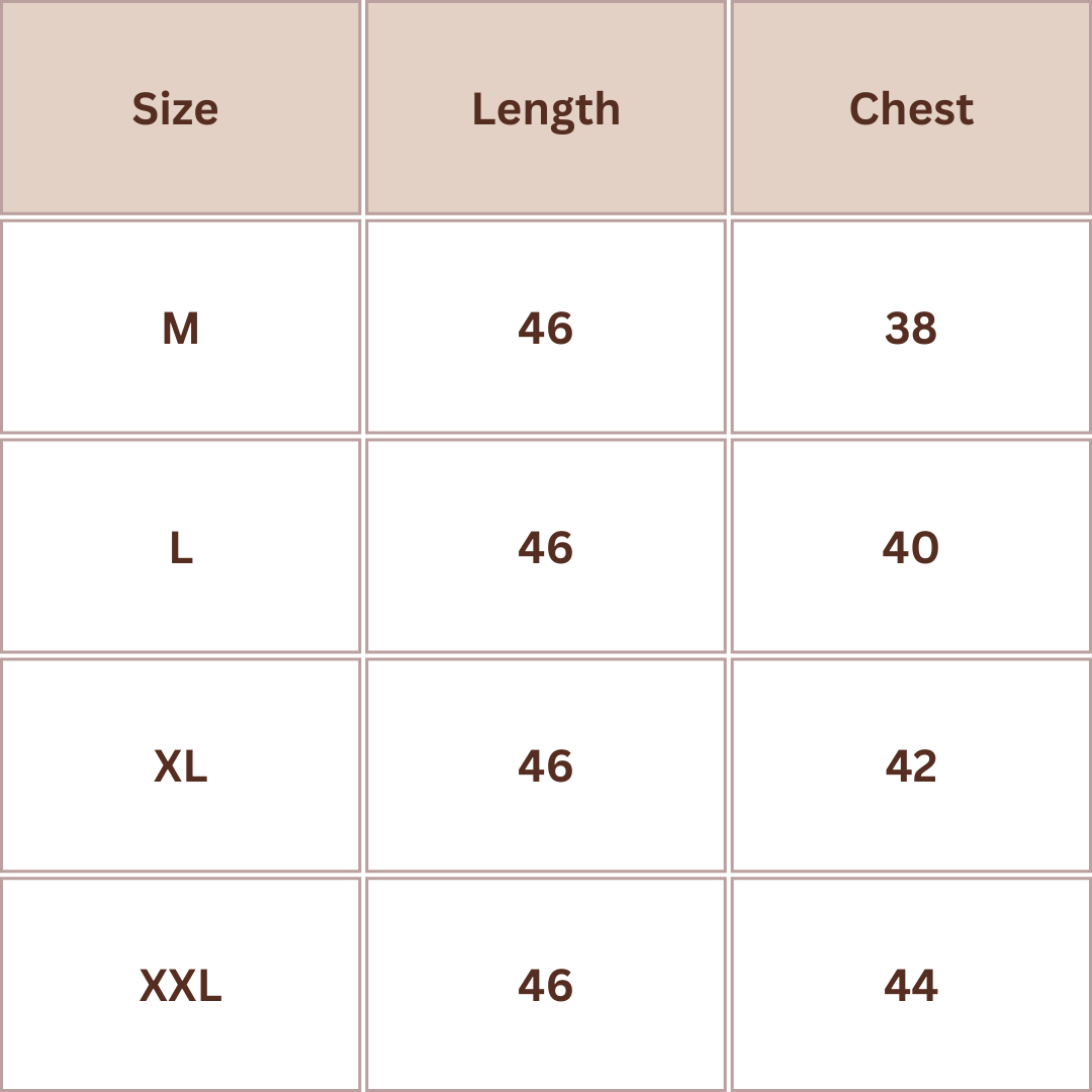Size Chart (Dresses)