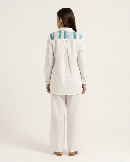 Off white Pure Linen Co-ord Set