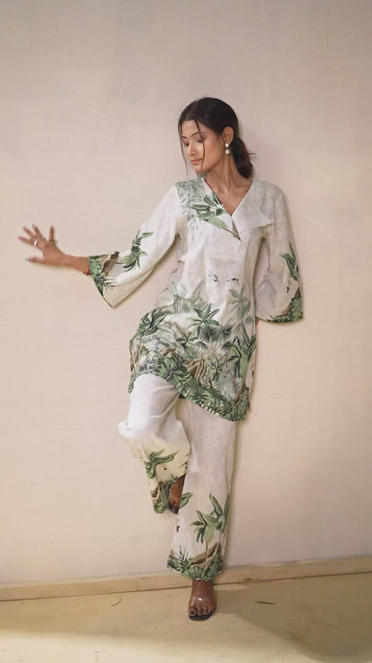 The Forest Muse Natural Linen Co-ord Set